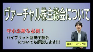 【弁護士解説】ヴァーチャル株主総会について～どのような要件で可能になったのか