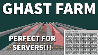 Best Easy Ghast Farm Minecraft 1.20.6 - 600 Tears per Hour - Gunpowder Farm - Perfect for Servers