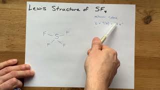 Lewis Structure of SF4 (sulfur tetrafluoride)