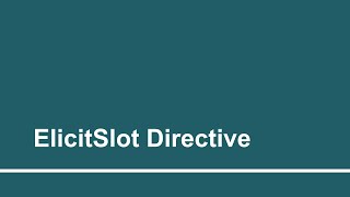 ElicitSlot Directive | Part - 26 | Create custom Alexa skill using AWS Lambda function