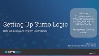 Setting Up Sumo Logic - Apr 2017