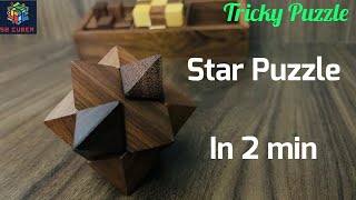 3 in 1 - 3D Wooden Puzzle / Puzzle 3 - Star puzzle