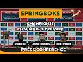 SPRINGBOKS:  Post match press conference after winning Rugby Champs: Rassie, Siya and Eben chat