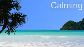 Ocean Meditation – Calm Sea and Soothing Ocean Waves Scene and Sounds - Sunny Tropical Beach
