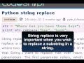 PYTHON Tutorial : Python string replace