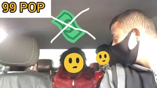 Motorista ligeiro não caiu no golpe do cartão da passageira da 99 Pop / câmera escondida na Uber