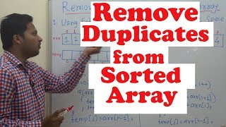 Remove Duplicates from sorted Array