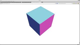 Create a 3D Cube in HTML5 with Threejs Linux Tutorial