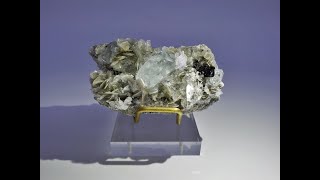 Beryl var. Goshenite with Cassiterite and Muscovite Mineral Specimen from Mt. Xueboarding, China