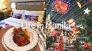 Life in Manila 🇵🇭Staycation at Savoy Hotel Manila, Newport World Resorts shopping mall walking tour