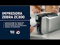 Impresora de Credenciales Zebra ZC300: Colocación y preparación de insumos e impresión de prueba.