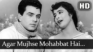 Agar Mujhse Mohabbat Hai (HD) - Aap Ki Parchhaiyan Song - Dharmendra - Supriya Choudhury