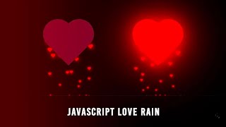 Heart Rain Animation Effect in CSS & Javascript || Gscodify Technical