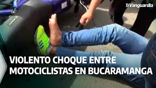 Video registró violento choque entre motociclistas en Bucaramanga | Vanguardia
