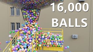 16,000 Bouncy Balls on the stairs | Blender Rigid body simulation【4K】