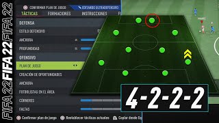 FIFA 22 | COMO JUGAR con FORMACIÓN 4222 (PASO A PASO) | +Tácticas e instrucciones!