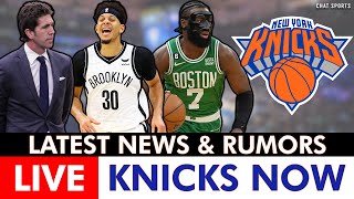 LIVE: NY Knicks Rumors, News on Jaylen Brown, Seth Curry, Trade Rumors, NBA Free Agency, Bob Myers