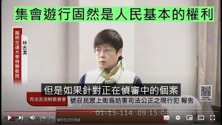 （ＣＣ字幕）林志潔教授 受邀發言 妨礙司法公正罪 「號召民眾上街對抗司法審判者為妨害司法公正罪之現行犯？」專題報告 20250113 司法法制委員會 立法院演哪齣