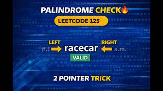 LeetCode 125 | Valid Palindrome | Java Solution | Two Pointer Approach