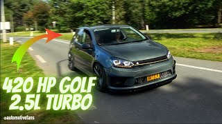 420HP VW GOLF MK5 RABBIT 2.5 TFSI !? REVS/ACCELERATIONS \u0026 CRAZY SOUND !!! #vw #crazy #sportcar