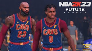 LeBron and Bronny Team Up in Cleveland! | NBA 2K23 Future League Mode | Cavs vs. Warriors