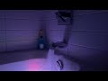 bathtub filling asmr full pressure fill with ambient underwater lights 1 hour loop