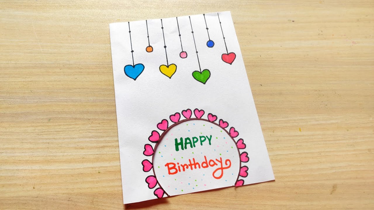 Special Beautiful Birthday Card Making Idea| Happy Birthday Card Easy ...