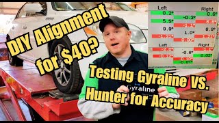 DIY Alignment for $40? Is it Accurate? Testing Gyraline Smartphone Alignment System Vs Hunter.