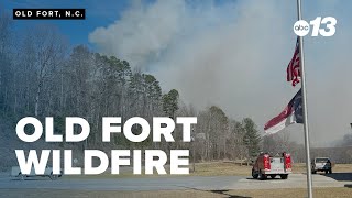 Wildfire evacuations underway in Helene-ravaged North Carolina town