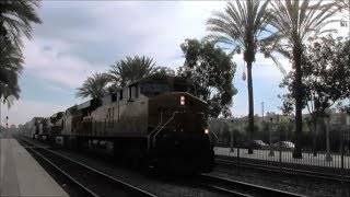 HD- Railfanning Fullerton, CA with great morning rush action, broken ditch light, and more!