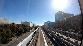 日本東京新交通百合鷗線 新橋方向 青海至テレコムセンター Yurikamome Line Shimbashi bound (Aomi to Telecom Center)