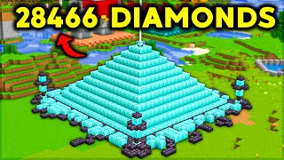 I MINED 28,466 DIAMONDS TO SET A WORLD RECORD in Minecraft Hardcore (Hindi)