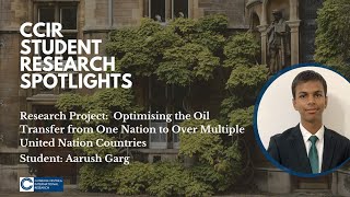 CCIR Student Spotlights: Aarush on the Industrial Applications of Mathematical Optimization