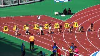 2017年 名古屋地区陸上選手権 女子100m 準決勝3組