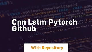 cnn lstm pytorch github