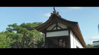 大分城址公園廊下橋-Oita Joshi Park Hallway Bridge-【OITA CITY -the bird view-】