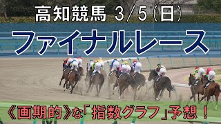 高知競馬【ファイナルレース】3/5(日) 8R《地方競馬 指数グラフ・予想・攻略》