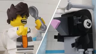 LEGO Prison Break Tunnel Escape! STOP MOTION Who Dug The Tunnels? | Billy Bricks