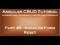 Angular form reset