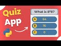 Building a Quiz App with Python and Tkinter | Tutorial