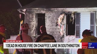 1 person dead after Southington house fire
