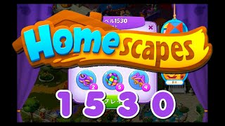 ホームスケイプス LEVEL 1530 Homescapes Level 1530 NoBooster Nocoin 攻略（ハード）