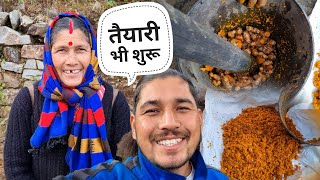 हल्दी से शुभ काम की शुरुआत || Pahadi Village Lifestyle Vlog || Pahad Wale Bhaiya.