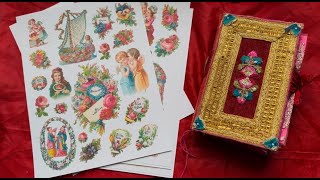 Decorating a Love Themed Junk Journal with Romantic Victorian Ephemera - Valentine's Craft With Me