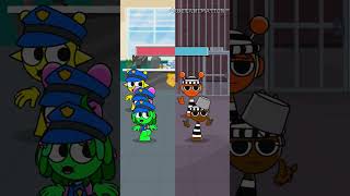 Which team will win??? Police vs Prisoner || Sprunki animation #sprunki #shorts