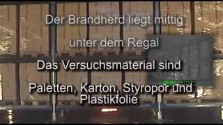 CalanCool® Frostschutz für Sprinkleranlage / Brandschutzanlage - Film über Brandversuch mit Kartons