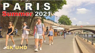 Paris summer 2021- Walking tour [4K]