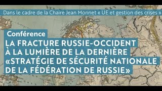 Conférence d’Igor DELANOË sur « La fracture Russie-Occident (...) », 2021