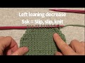 how to knit Left(Ssk) leaning- Right(K2tog)leaning dec St . Don’t forget to hit Like and Subscribe.