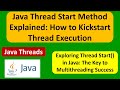 Java Thread Start Method Explained: How to Kickstart Thread Execution | Java Threads